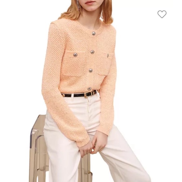 Maje Marguette Knit Cardigan size 2 - Picture 2 of 8